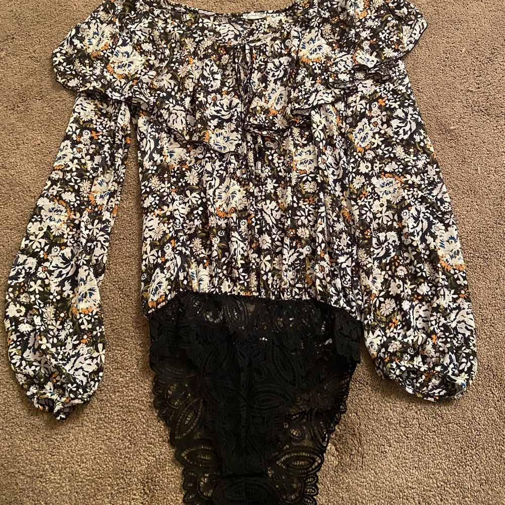 Free People long sleeve body suit